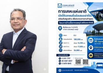การเคหะแห่งชาติ เปิดให้เช่าพื้นที่ลานค้าชุมชนบ้านเอื้ออาทรลพบุรี (ศรีอินทราทิตย์)