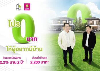 เอ็น.ซี.เฮ้าส์ซิ่ง เขย่าตลาดผู้ซื้อบ้านกลางปี จับมือ ธนาคารออมสิน ปลดล็อคภาระ ทุ่มงบจัดโปร 0 บาท ให้ผู้อยากมีบ้าน รับดอกเบี้ยพิเศษ 2.2% นาน 2 ปี  พร้อมเสริมบริการบ้านผ่าน Nc Qprompt