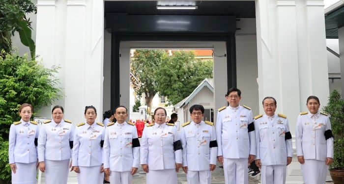 ออมสิน ร่วมพิธีธรรมสวดพระอภิธรรมพระศพ สมเด็จพระเจ้าลูกเธอ เจ้าฟ้าพัชรกิติยาภา นเรนทิราเทพยวดี กรมหลวงราชสาริณีสิริพัชร มหาวัชรราชธิดา
