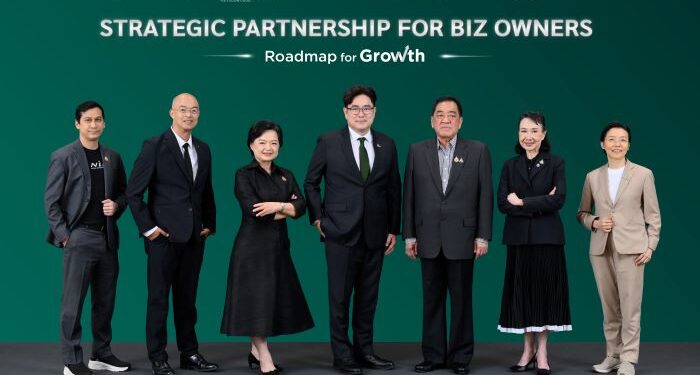 กสิกรไทยผนึก 6 พันธมิตรชั้นนำระดับประเทศ เปิดโครงการ “Roadmap for Growth” หนุนองค์ความรู้ เร่งศักยภาพ ให้ผู้ประกอบการไทย “ทำเป็น อยู่รอด เติบโต”