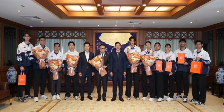ธอส. ร่วมยินดีทัพนักกีฬาเทควันโดไทยสร้างผลงานในเอเชียนเกมส์ 2026