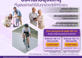 ไทยพาณิชย์-ชับบ์ เปิดตัวประกันอุบัติเหตุทุกช่วงวัย บนแอป SCB EASY ชูจุดเด่นเลือกความคุ้มครองเสริมตามไลฟ์สไตล์ ตอบโจทย์คนไทยทุกช่วงวัย