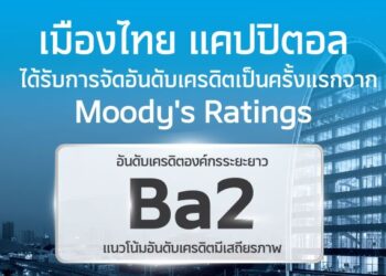 MTC สุดปลื้ม! มูดี้ส์ให้เครดิตเรตติ้งองค์กร ครั้งแรกที่ Ba2 แนวโน้ม Stable ฐานทุนแกร่ง–ความสามารถทำกำไร ตอกย้ำศักยภาพธุรกิจไมโครไฟแนนซ์ไทย